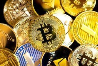 Vast cryptocurrency mining farm filled with racks of miners